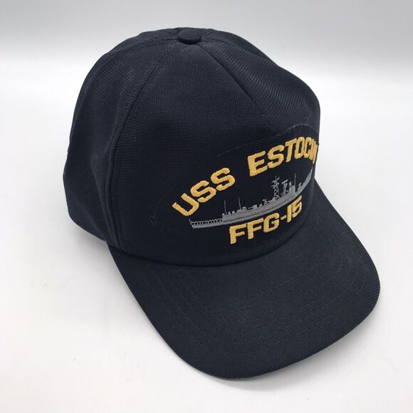 USS Estocin FFG-15 Baseball Cap Guided-Missile Frigate Military Hat Made in USA - Picture 4 of 8